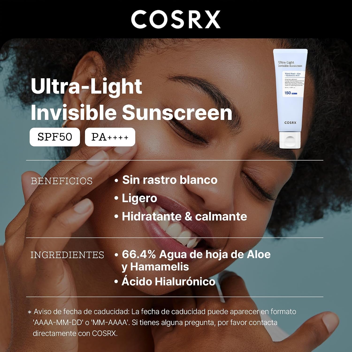 Protector Solar SPF50 Textura Ligera – Sin Efecto Blanco | Faelabloom