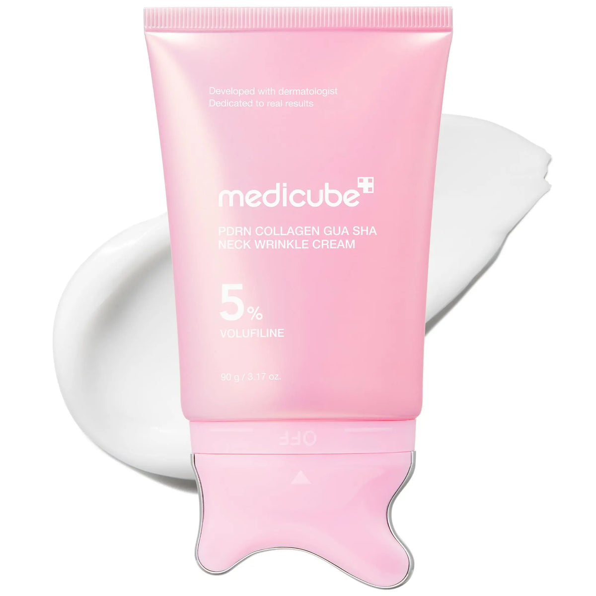 [NEW] [Medicube] PDRN Collagen Gua Sha Neck Wrinkle Cream Faelablomm