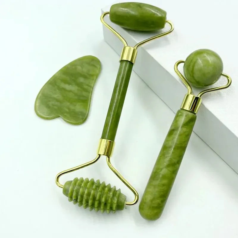 Rodillo Facial de Jade – Drenaje y Frescor Instantáneo | Faelabloom