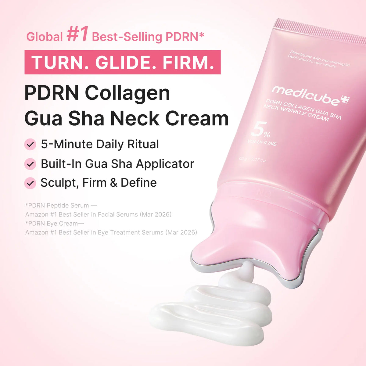 [NEW] [Medicube] PDRN Collagen Gua Sha Neck Wrinkle Cream Faelablomm