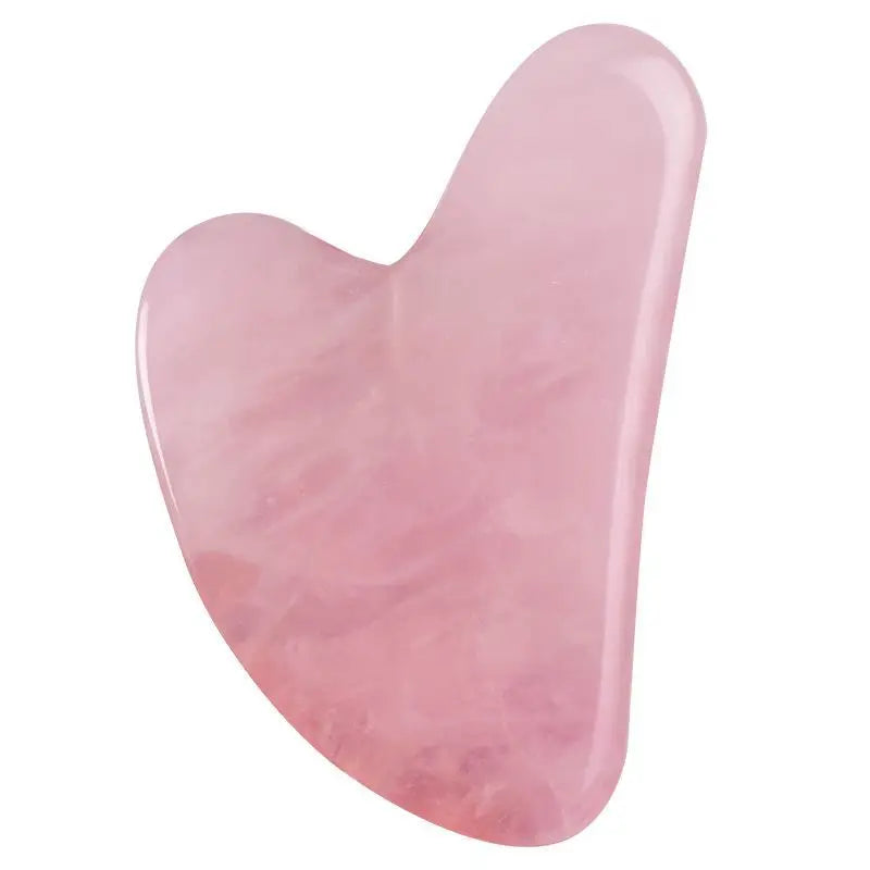 Gua Sha de Cuarzo Rosa – Ritual de Drenaje Facial | Faelabloom