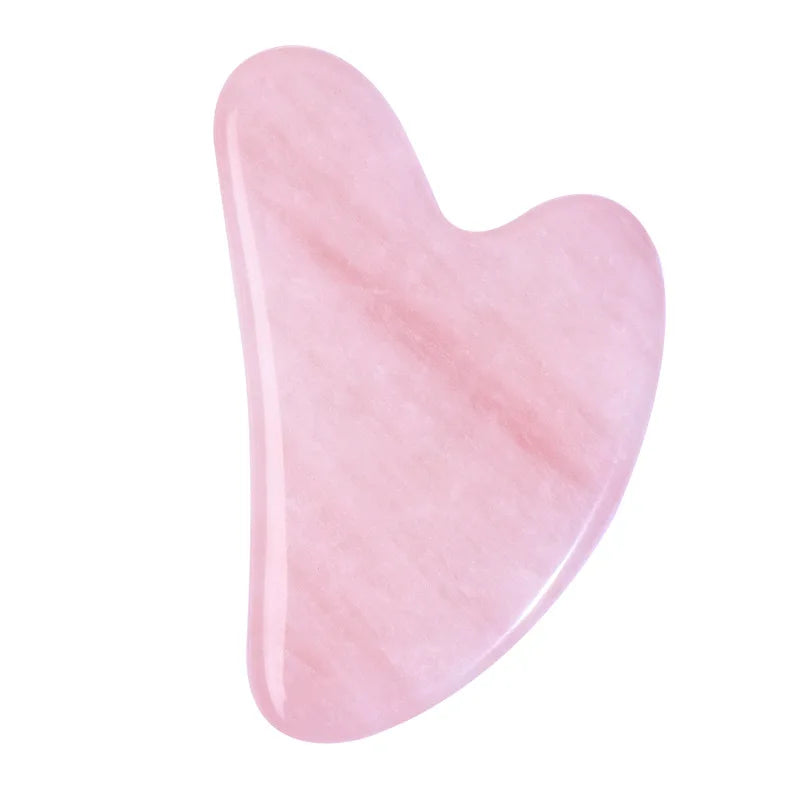 Gua Sha de Cuarzo Rosa – Ritual de Drenaje Facial | Faelabloom