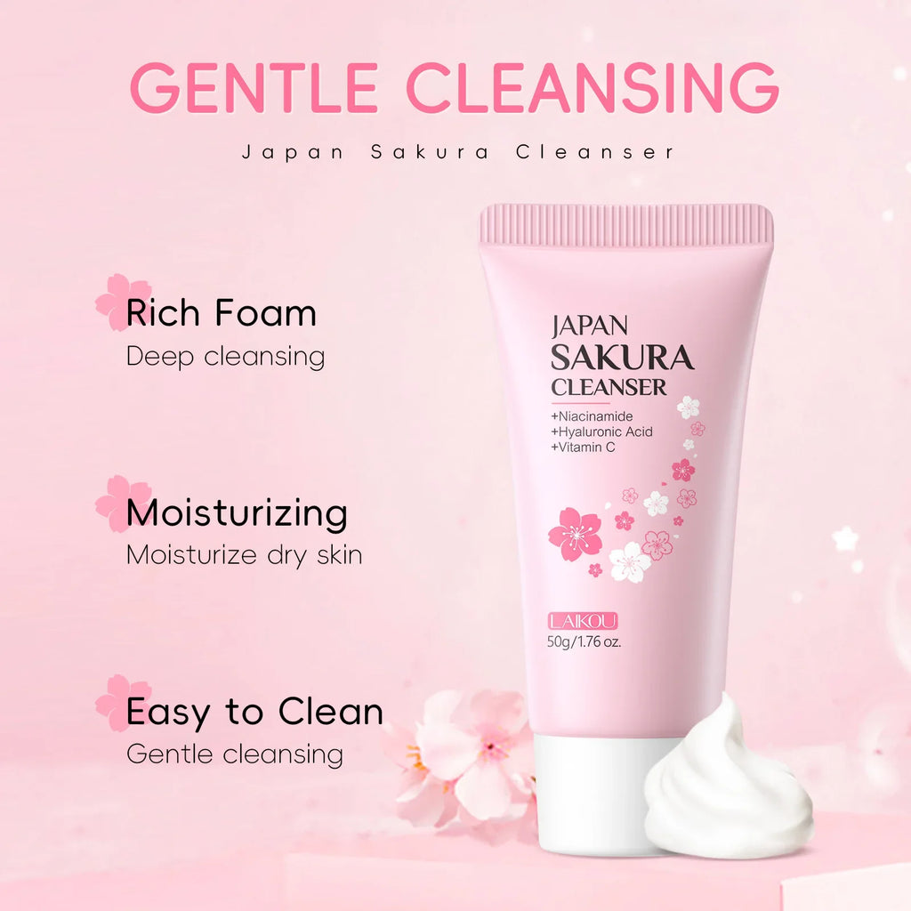 Japan Sakura Espuma Limpiadora – Piel Limpia y Renovada | Faelabloom