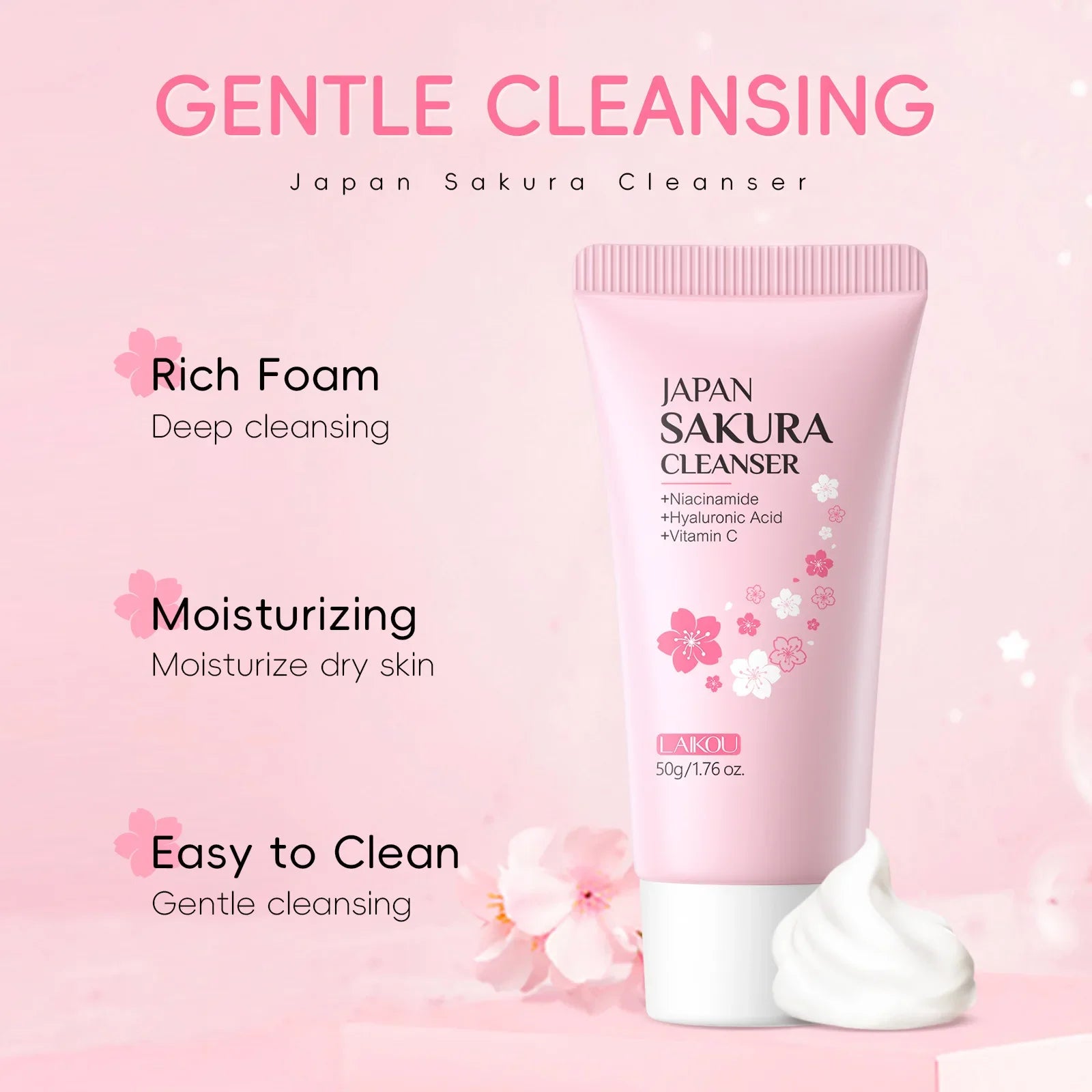 Japan Sakura Espuma Limpiadora – Piel Limpia y Renovada | Faelabloom