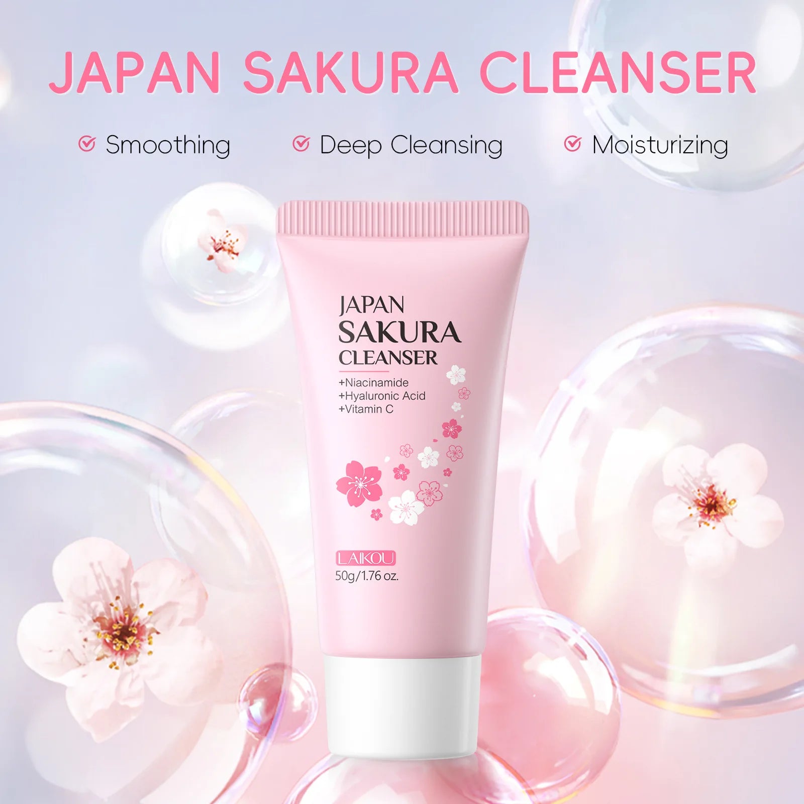 Japan Sakura Espuma Limpiadora – Piel Limpia y Renovada | Faelabloom