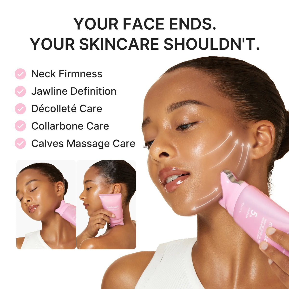[NEW] [Medicube] PDRN Collagen Gua Sha Neck Wrinkle Cream Faelablomm